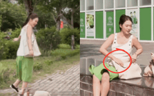 Khả Ngân công khai rõ bụng bầu?