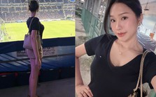Doãn Hải My khoe đôi chân dài nuột nà khi sang Nhật Bản cổ vũ Văn Hậu thi đấu