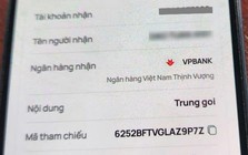Công an xác minh giao dịch chuyển 25.000.000 đồng đ với nội dung "Trung goi"