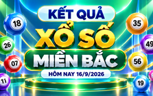 XSMB 16/9 - Kết quả xổ số miền Bắc hôm nay thứ Tư ngày 16/9/2026