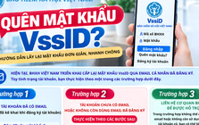 Hướng dẫn lấy lại mật khẩu VssID qua email cá nhân đã đăng ký
