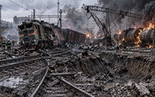 Mỗi tháng, Nga phá hủy 90 đầu máy xe lửa của Ukraine