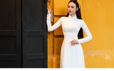 Ngắm trọn nhan sắc tựa "nàng thơ" của Hoa hậu Tô Diệp Hà trong bộ ảnh đón Tết Độc lập