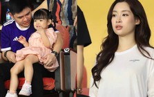 Đỗ Mỹ Linh khoe visual sáng bừng nhưng em bé 3 tuổi được chủ tịch CLB Hà Nội âu yếm bên cạnh mới chiếm spotlight