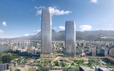 Tòa tháp đôi cao hơn Landmark 72 đã dựng xong một nửa, vốn đầu tư 50.000 tỷ đồng, dự kiến hoàn thành cuối năm 2027
