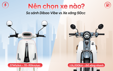 So sánh xe điện Dibao Vibe và xe xăng 50cc: Nên chọn xe nào?