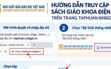 Cách truy cập, sử dụng sách giáo khoa điện tử theo lớp, môn học