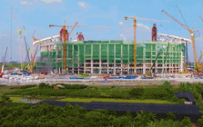 Dấu mốc choáng ngợp: Việt Nam nâng chuẩn xác mái vòm thép 8.600 tấn cho siêu SVĐ, do Vingroup xây dựng