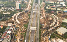 Nút giao nhiều tầng dần thành hình ở phía Tây Hà Nội