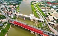 Cầu Đuống mới hợp long, tăng tốc hoàn thiện để thông xe cuối năm