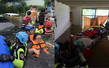 Nước dâng vào cả điểm trú tạm, Bangkok chuyển khoảng 1.200 người sang nơi an toàn hơn