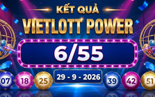 Vietlott 29/9 - Kết quả xổ số Vietlott Power 6/55 hôm nay 29/9/2026