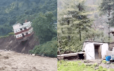 VIDEO: Sạt lở ở Nepal khiến nhà cửa sụp đổ, người dân hoảng loạn tháo chạy