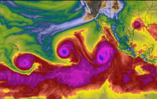3 cơn bão cùng lúc xuất hiện giữa "Siêu El Niño", chuyên gia cảnh báo điều gì?