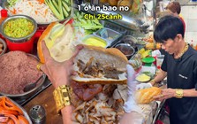 Bánh mì phá lấu Xóm Chiếu nổi tiếng TP.HCM nhờ anh chủ đeo vàng trĩu cổ, ổ hơn 300g mà giá chỉ 25.000 đồng