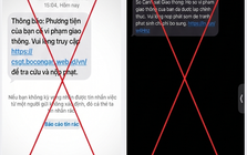 Công an phát thông báo đến những ai nhận được tin nhắn SMS, Messenger với nội dung sau