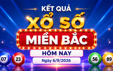 Kết quả xổ số miền Bắc hôm nay ngày 6/9/2026 - XSMB 6/9