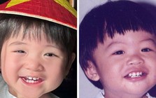 Gin Tuấn Kiệt khoe ảnh ngày nhỏ, giống con gái hiện tại đến 100%
