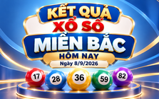 XSMB 8/9 - Kết quả xổ số miền Bắc hôm nay ngày 8/9/2026