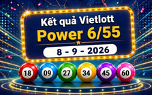 Vietlott 8/9 - Xổ số Vietlott Power 6/55 hôm nay 8/9/2026