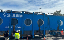 Phát hiện một thiết bị nặng 250 tấn được vận chuyển bằng đoàn xe hộ tống, di chuyển liên tục trong 5 ngày để hoàn thành nhiệm vụ đặc biệt