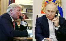 Tổng thống Nga Putin điện đàm với Tổng thống Mỹ Trump