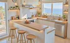 Vì sao ngày càng nhiều người bỏ bếp chữ U dù diện tích cho phép?