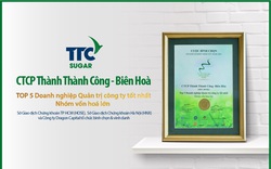 SBT tiếp tục đạt top 5 doanh nghiệp quản trị công ty tốt nhất