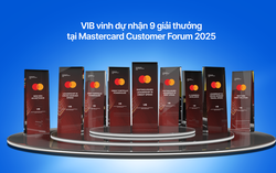 VIB nhận cùng lúc 9 giải thưởng từ Mastercard, khẳng định vị thế dẫn đầu thị trường thẻ Việt Nam