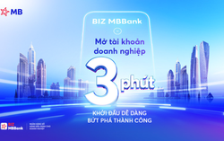 BIZ MBBank: 3 phút sở hữu tài khoản trực tuyến, doanh nghiệp không cần đến ngân hàng