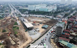 Cầu vượt Phạm Tu - đường 70 thành hình, đúc dầm chạy đua về đích cuối năm
