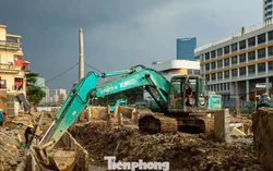 Đường nối Phạm Hùng - Lê Đức Thọ thi công trở lại sau 9 năm