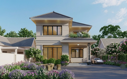 Xây nhà mái Nhật 2 tầng 3 phòng ngủ 80m² bao nhiêu tiền?
