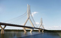 Một năm nữa, Hà Nội sẽ hoàn thành cây cầu có trụ cao nhất Việt Nam, nhịp chính dài thứ 2 cả nước, nối trung tâm với đại đô thị của tỷ phú Phạm Nhật Vượng