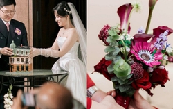 Cặp đôi Hà Nội "chơi lớn": Mang thú vui đắt đỏ rải khắp đám cưới, bó hoa có 1-0-2 không ai đoán nổi