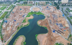 Noble West Lake Ha Noi: 12 tòa tháp 40 tầng thi công xuyên đêm, "đại công trường" lớn bậc nhất Tây Hồ Tây lộ diện