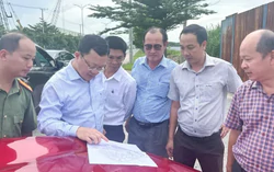 Lãnh đạo phường Tân Phước khảo sát dự án Cảng Cái Mép Hạ và Khu công nghiệp Phú Mỹ 3
