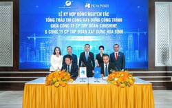 Sunshine Group ký kết các hợp đồng tổng thầu với DELTA Group và Xây dựng Hòa Bình, tổng giá trị gần 80.000 tỷ đồng