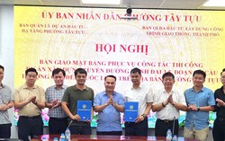 Phường Tây Tựu bàn giao mặt bằng thực hiện dự án đường Vành đai 3,5