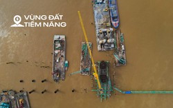 Ngắm đại công trường xây cầu 16.000 tỷ ở trung tâm Hà Nội: Quy tụ 100 máy móc, hơn 500 nhân sự, dùng lượng thép gấp 5 cầu Long Biên