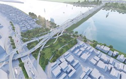 Siêu cầu 16.000 tỷ đồng do Sun Group triển khai nối phố cổ với phía Đông Hà Nội hoàn thành toàn bộ cọc khoan nhồi cầu chính