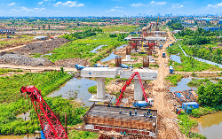 Rầm rộ thi công cầu Ngọc Hồi, phấn đấu hoàn thành trước APEC 2027
