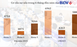 BIDV: LNTT 6 tháng đạt 3.149 tỷ đồng, nợ có khả năng mất vốn tăng 80%