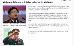 DPA đăng tin cải chính về đại tướng Phùng Quang Thanh