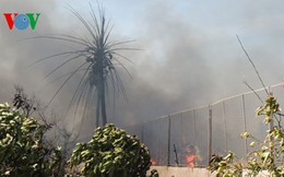 Cháy công ty may, hơn 1.000 tấn vải thun bị thiêu rụi