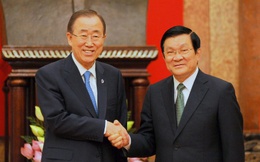 Lãnh đạo Ðảng và Nhà nước tiếp Tổng Thư ký Liên Hợp Quốc