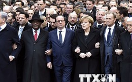 Pháp: Hơn 40 nhà lãnh đạo thế giới tuần hành cùng người dân