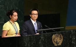 Một phụ nữ dân tộc Thái nhiễm HIV phát biểu tại Liên Hiệp Quốc