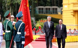 Lễ đón chính thức Thủ tướng Singapore Lý Hiển Long tại Hà Nội