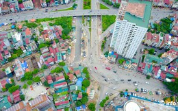 Những nút "thắt cổ chai" của giao thông Hà Nội nhìn từ trên cao